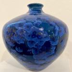 Blue Crystalline Glazed Vessel